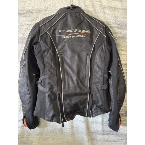 Harley-Davidson Women's FXRG Black Leather Riding Jacket SMALL - Picture 11 of 16